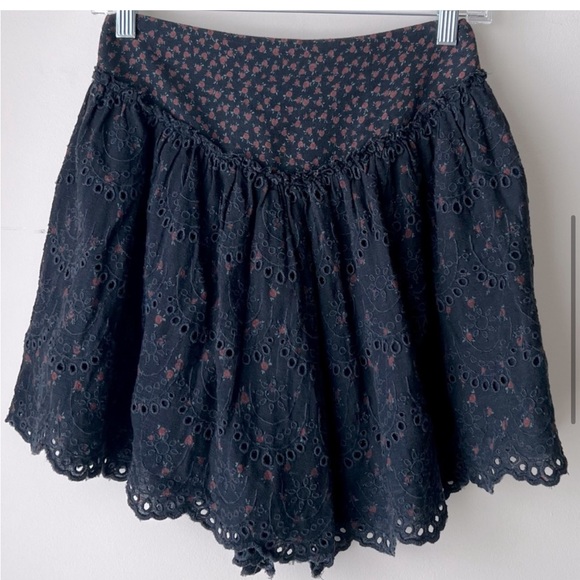 Free People Jillian Eyelet Bodysuit Skirt Set - Picture 4 of 4